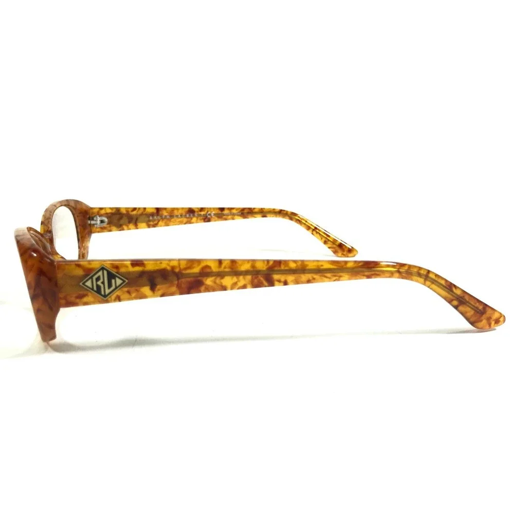 RALPH LAUREN Tortoiseshell Brown Rectangular Women’s Glasses and CASE see pics